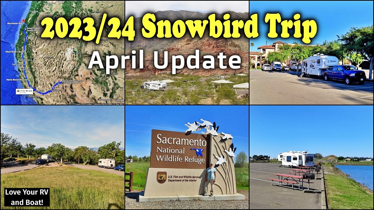 Snowbird Trip April 2024 Update - Desert Camping, California Birdwatching and Oregon Coast