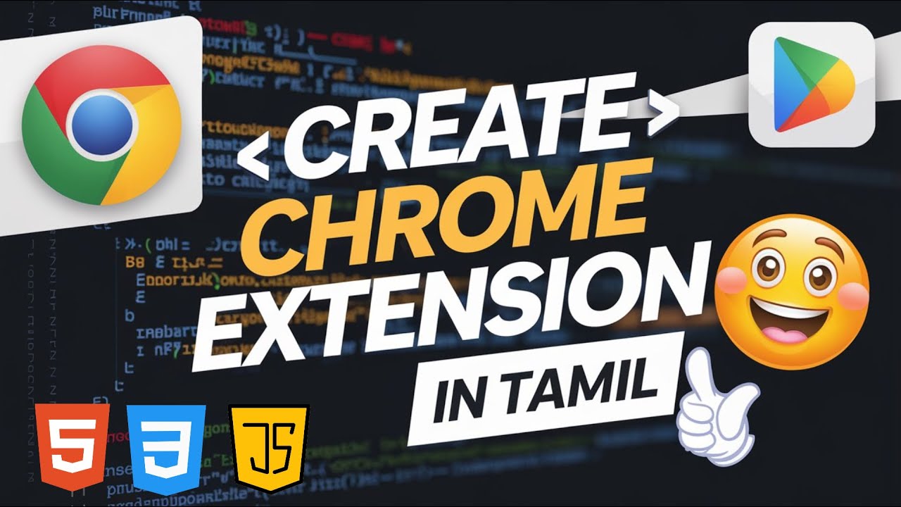 How to Create Google Chrome Extension in Tamil | Html CSS JavaScript Projects Tamil | #tamilcoding