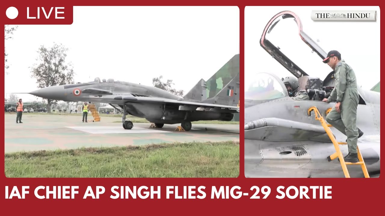 Air Chief Marshal AP Singh flies MiG-29 UPG sortie, reviews IAF readiness at frontline base