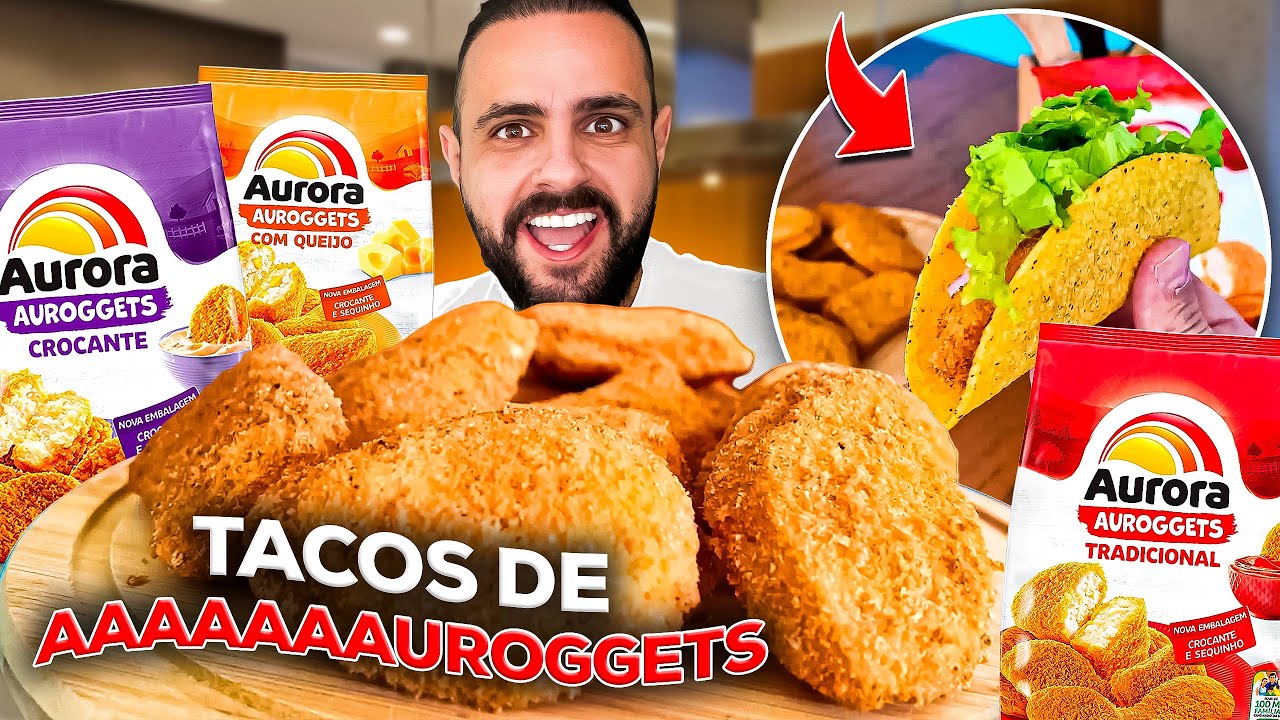 COMO FAZER TACOS CROCANTES DE AAAAUROGGETS | Ana Maria Brogui