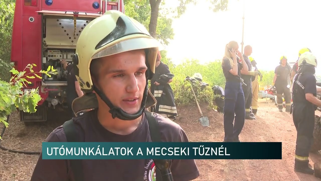 Még pénteken is dolgoztak a tűzoltók Patacson - az erdőtűz újralobbanásától lehetett tartani