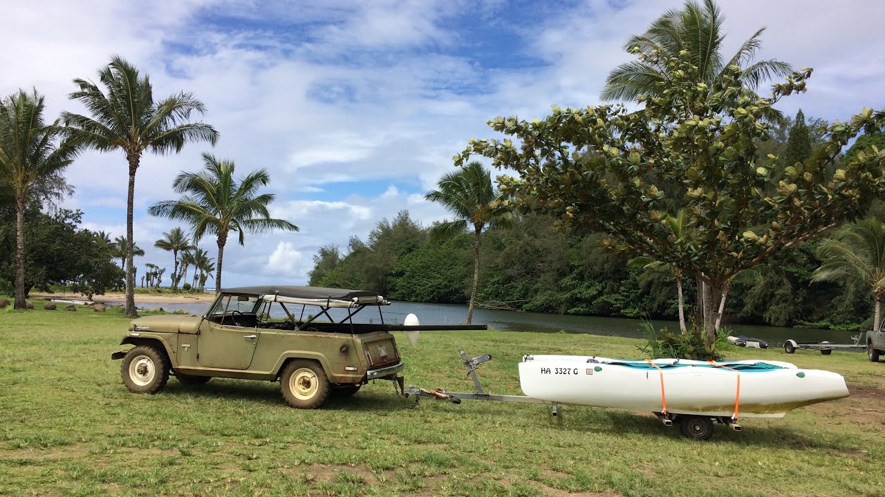 Dry Bag Testing on a Hobie Cat Wave on Hanalei Bay