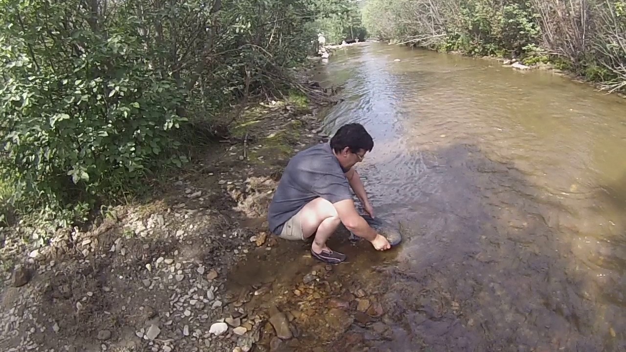 Bonanza creek gold panning
