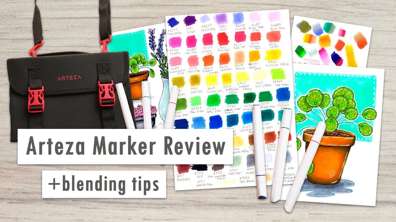 Arteza Everblend Art Markers Review and Demo + Marker Blending Tips