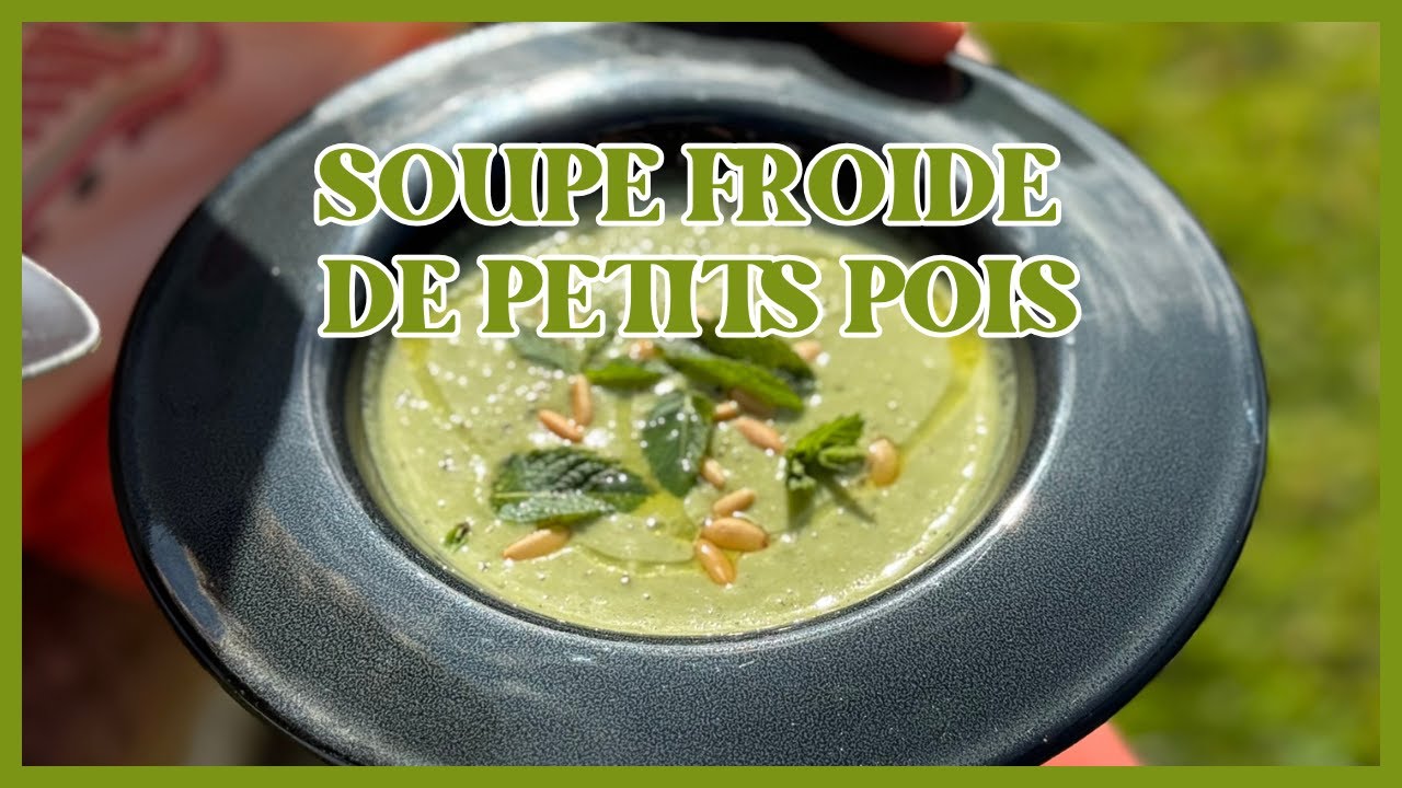 Soupe froide de petits pois