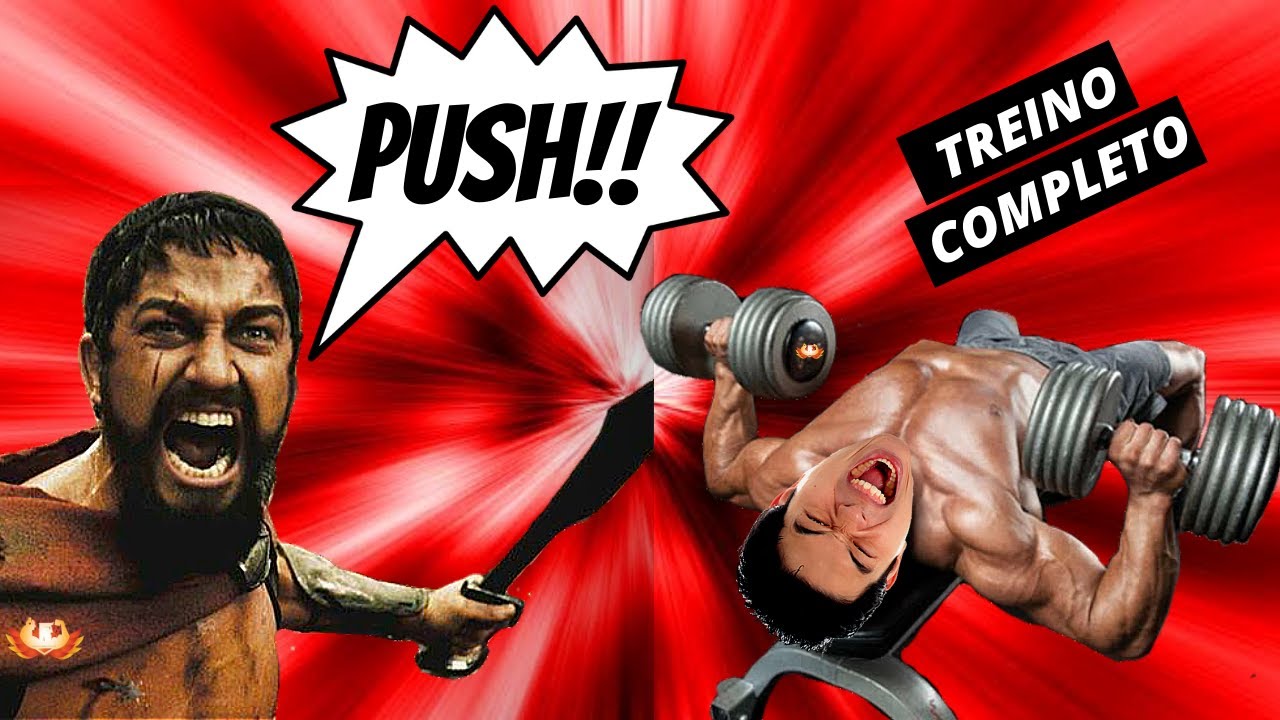 TREINO COMPLETO PUSH (Peitoral, Deltóide anterior e Lateral e Tríceps) - Explicações técnicas