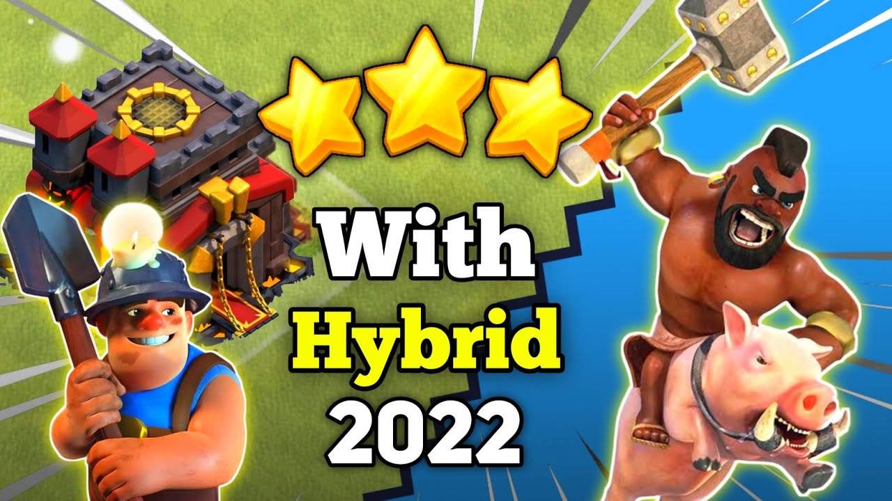 TH10 Hybrid Attack Strategy 2022 | TH10 Miner And Hog Attack Strategy In Clash Of Clans