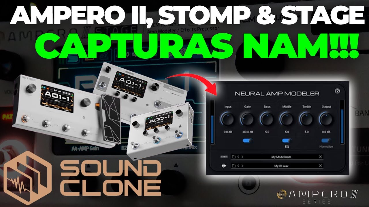 CAPTURAS NAM NA AMPERO II, STOMP E STAGE! TÁ ROLANDO SIM!!! VEJA QUAL FOI MEU ERRO // SOUND CLONE