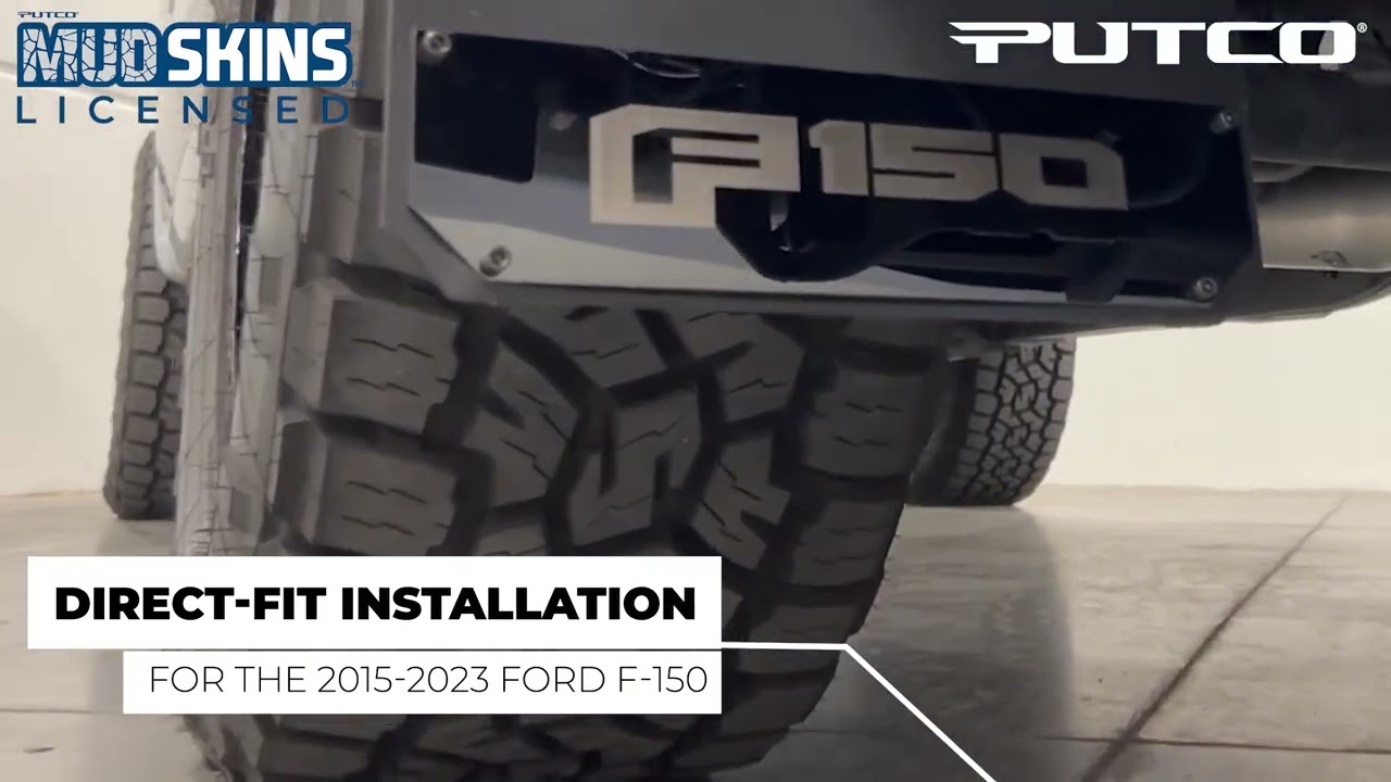 F150 Logo Mud Flaps, Licensed Mud Skins by Putco #f150 #fordf150 #F150Nation #builtfordtough