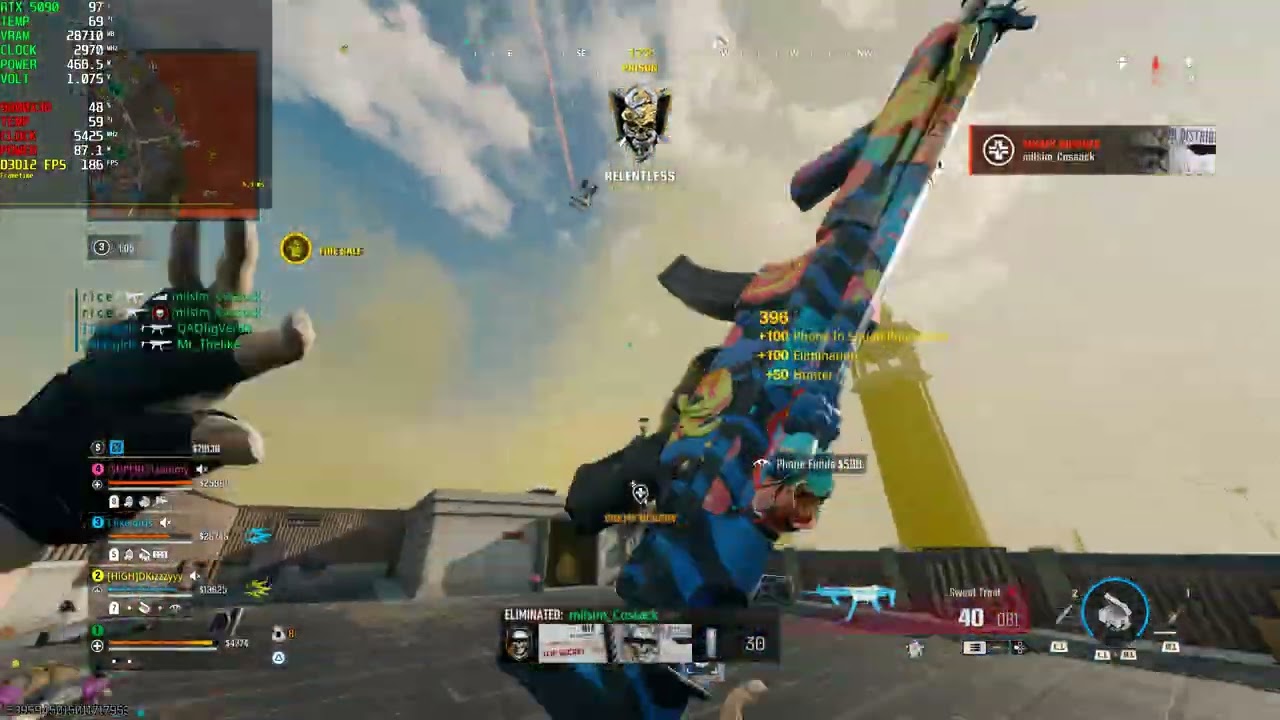B06 Warzone MAX 4K Graphics on Rebirth Island ! RTX 5090 + 9800X3D