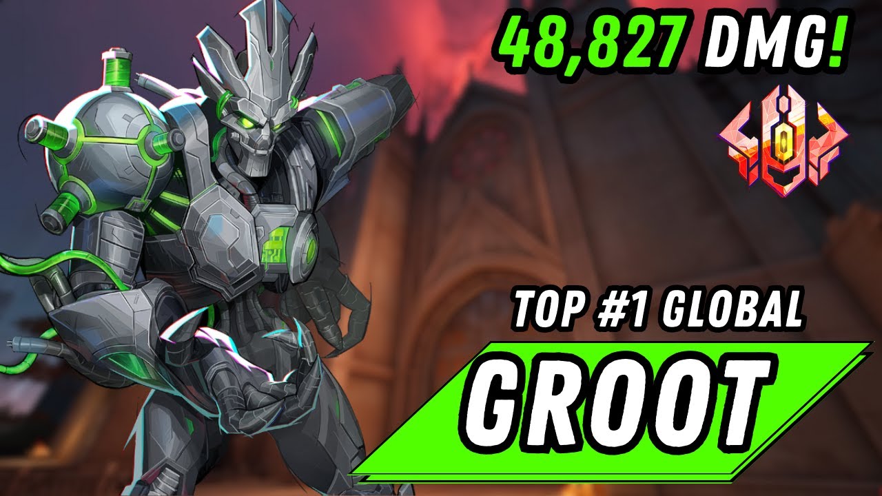 *new groot skin* TOP #1 GROOT ! Chuckles • MARVEL RIVALS