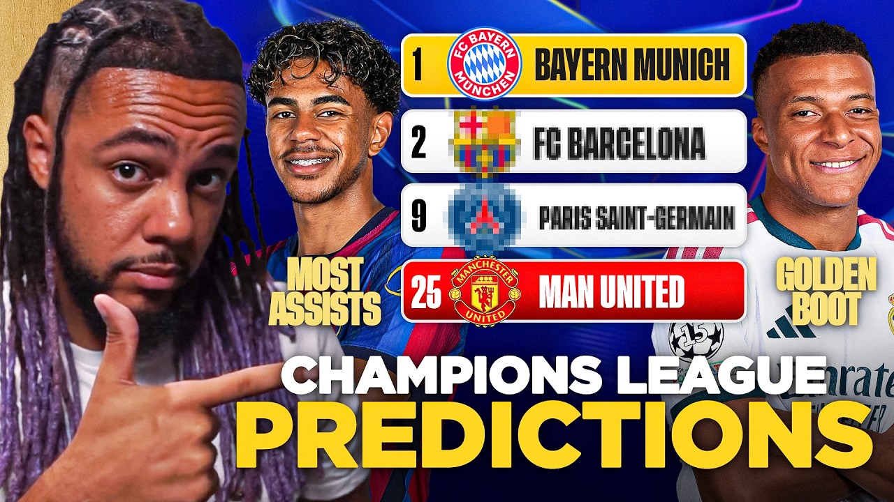 CHAMPIONS LEAGUE FULL TABLE PREDICTIONS + GOLDEN BOOT/TOP ASSISTER!