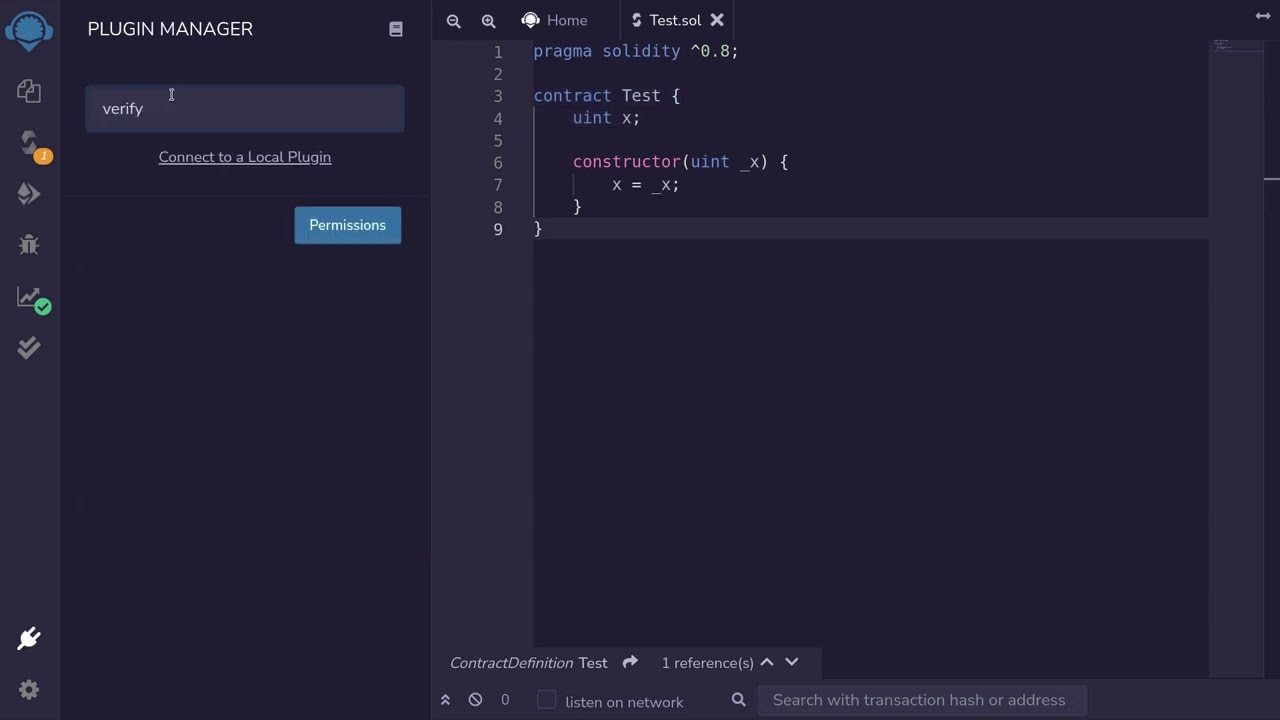 Verify Smart Contract with Remix