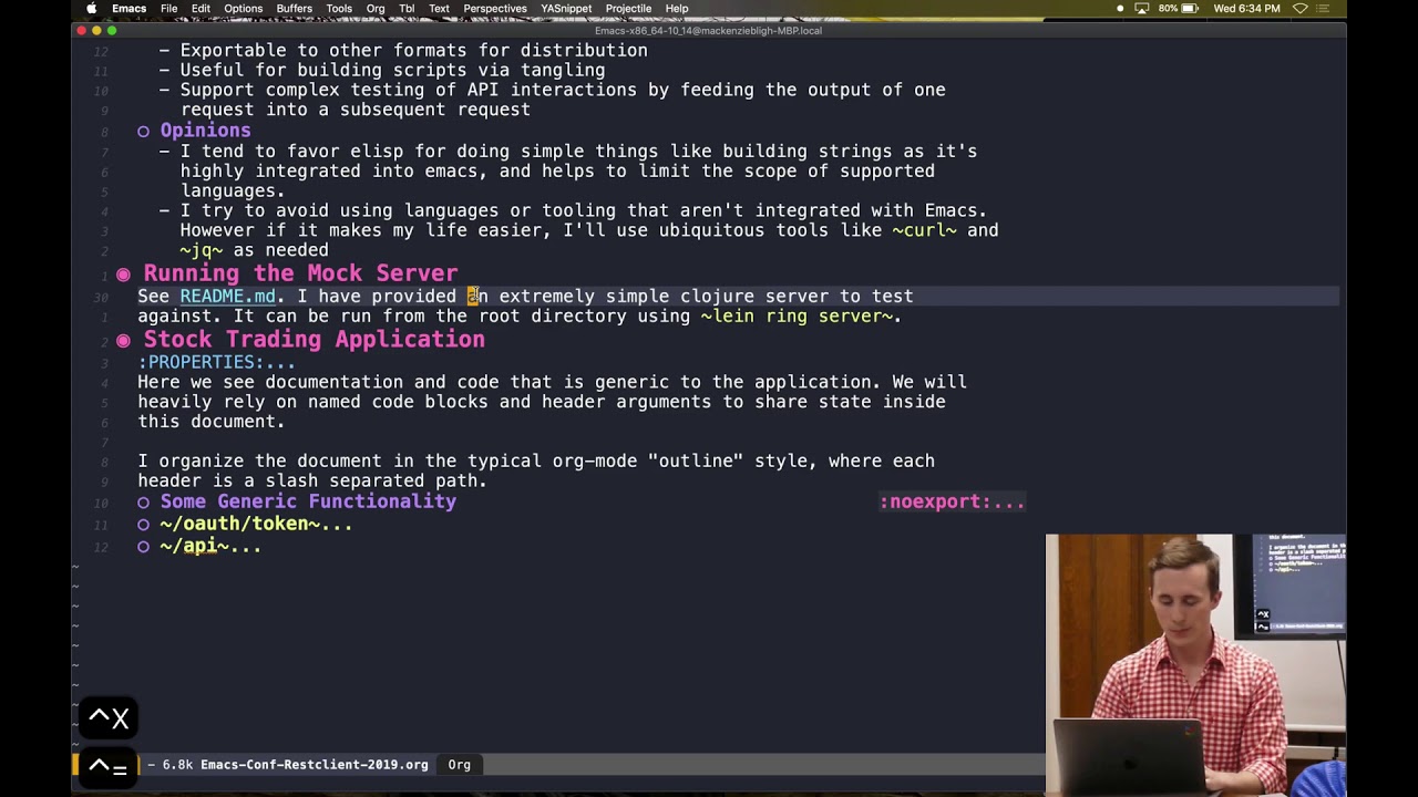 2020-01-29: org-mode and restclient - Mackenzie Bligh