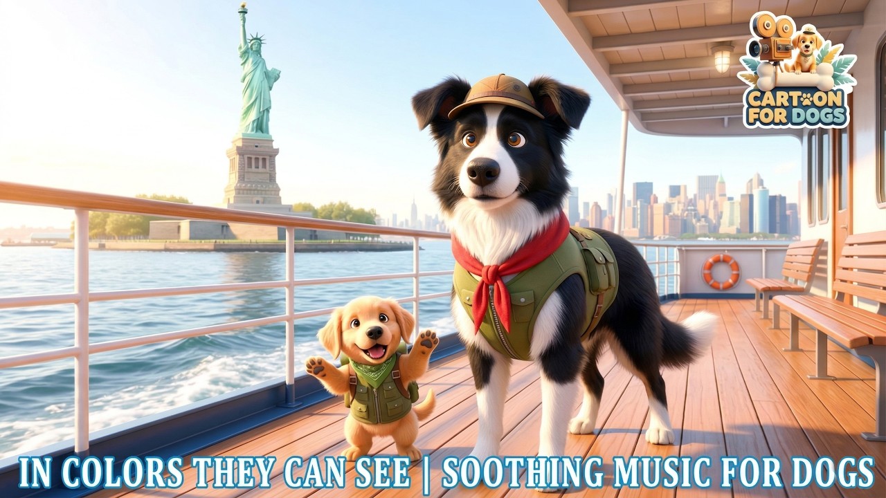 New Music Cartoon for Dogs To Watch 2026, Colors they can see! 🐶 Deep Sleep & Relaxation 💤