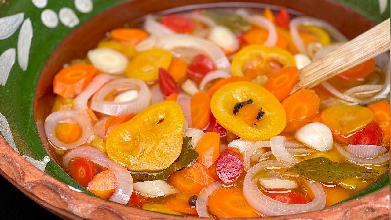 LAS MEJORES ZANAHORIAS EN ESCABECHE CON CHILES MANZANO QUE PROBARAS / CHILES EN VINAGRE / ENCURTIDO