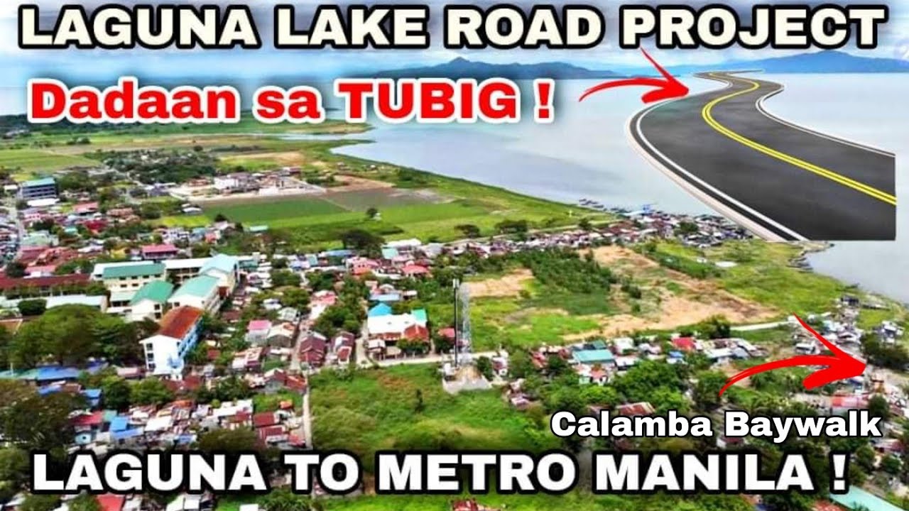 SA LAKE DADAAN ! LAGUNA LAKE ROAD NETWORK ! Metro Manila to Laguna | Calamba Baywalk tour Update