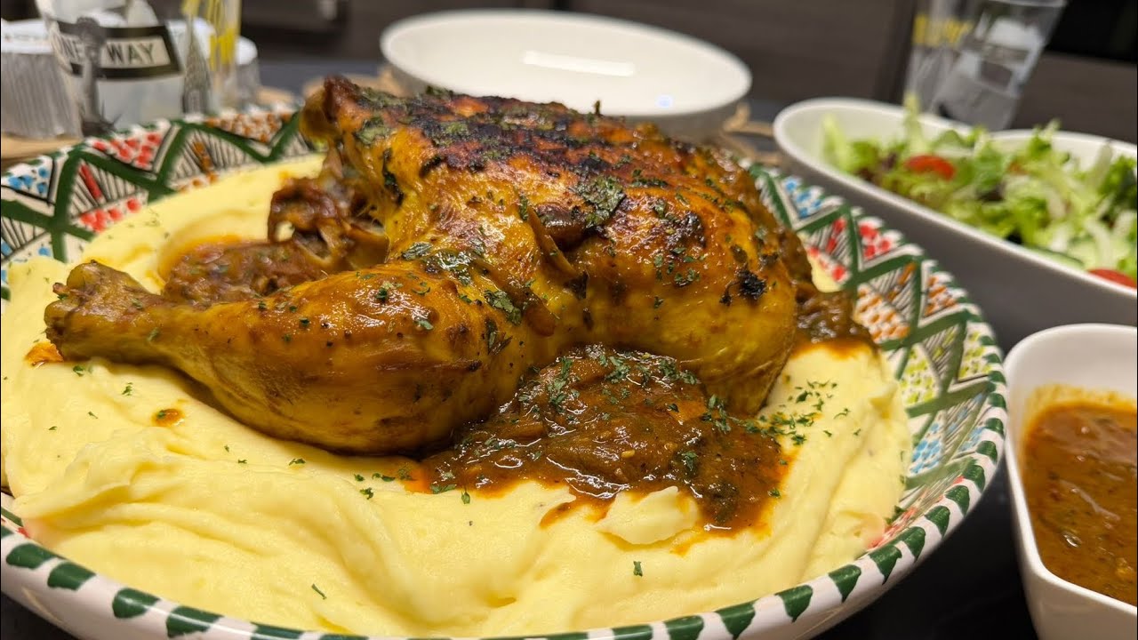 دجاج محمر اكسبرس من غير فرن  فطنجرة(الككوت)بنة رائعة poulet rôti express 