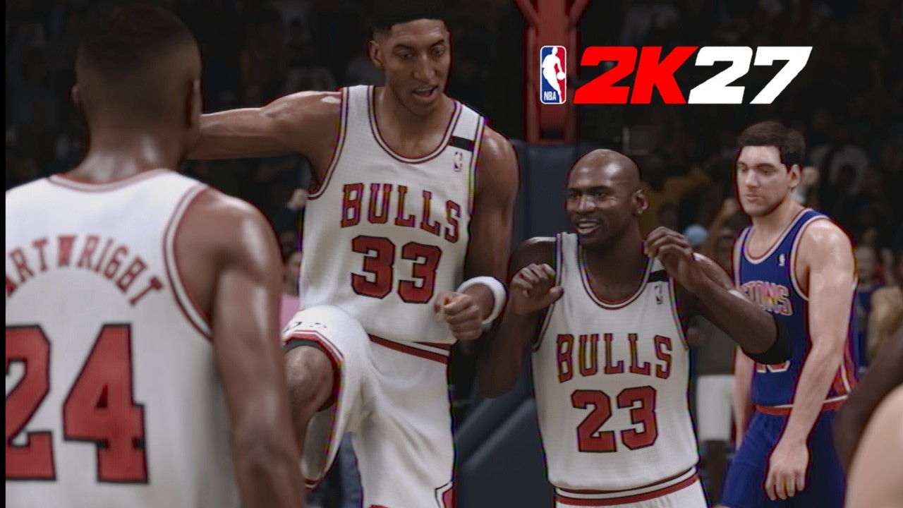 NBA 2K27 Ретро-геймплей 90-х &mdash; &laquo;Чикаго Буллз&raquo; против &laquo;Детройт Пистонс&raquo; (91-92) Полный матч (PS5)