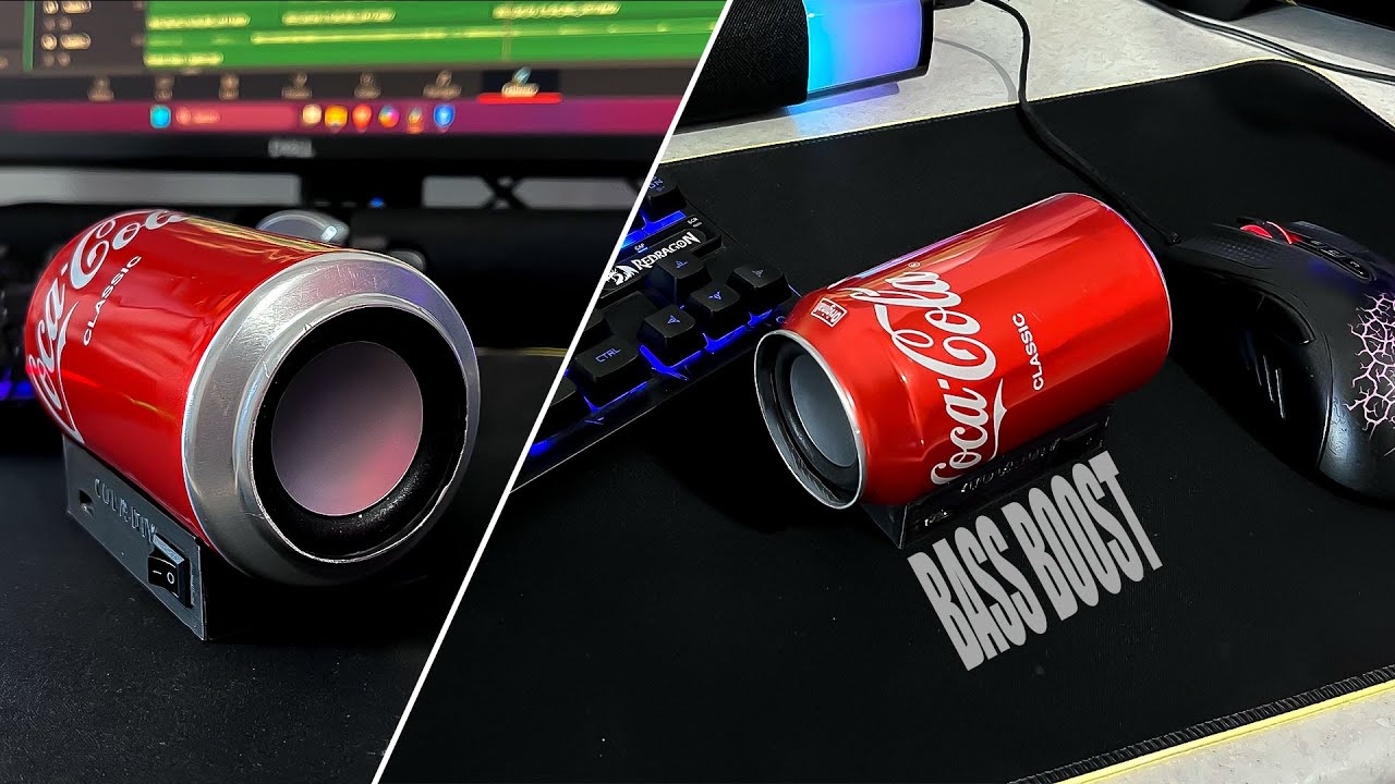 DIY Mini Speaker from a Coca-Cola Bottle | Powerful Bass Homemade Speaker
