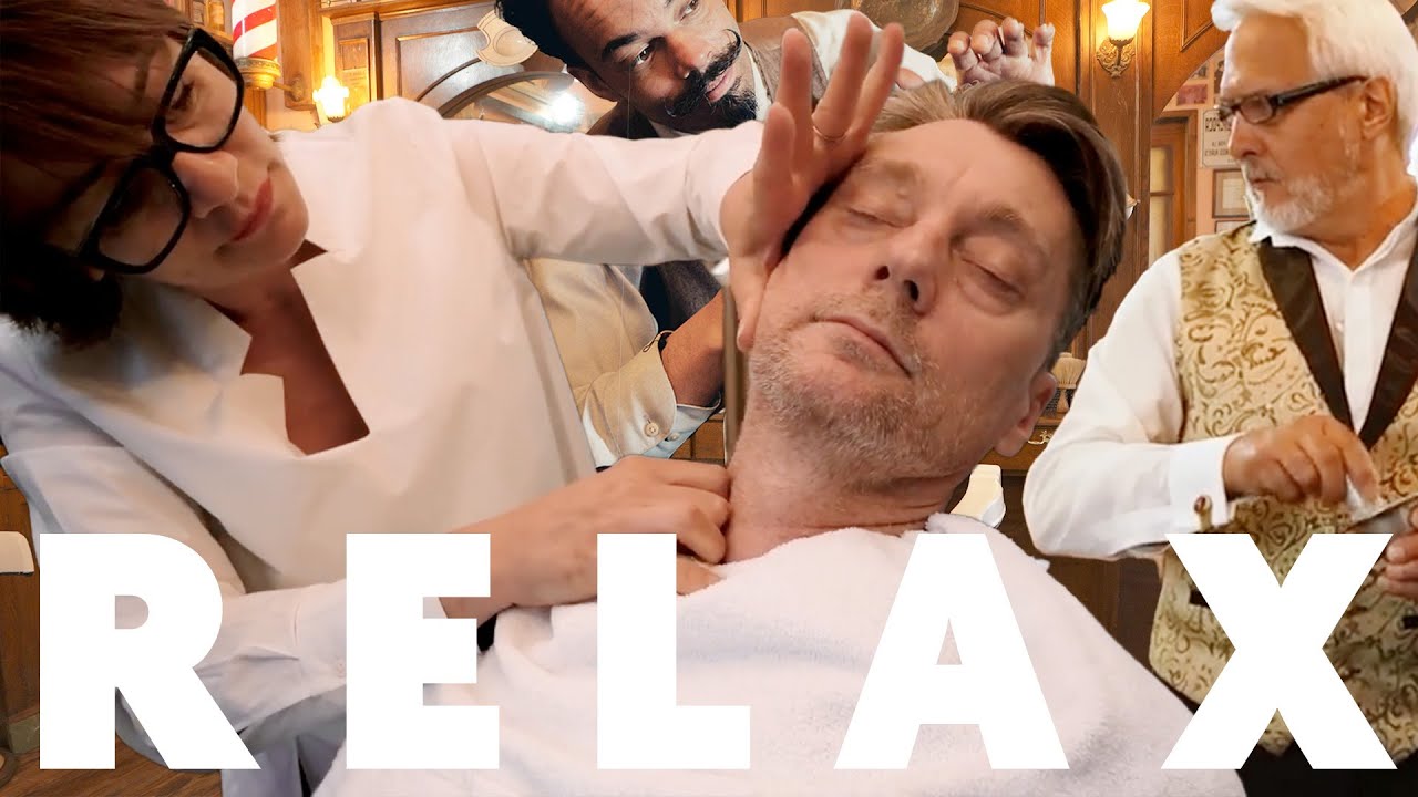 💈 Need A Moment Of Calm & Relaxation? Preparing For A Hot Towel Shave ✨ Compilation Part 1