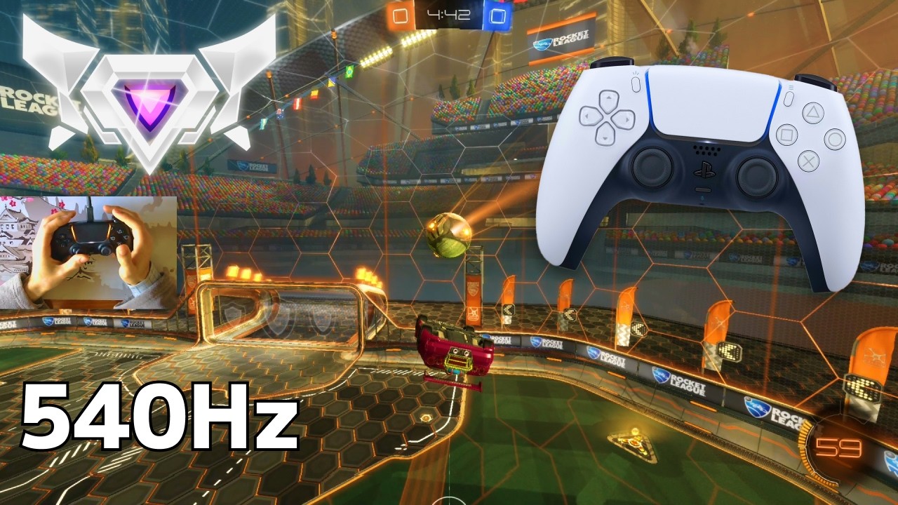 PS5 Controller ASMR 😴 Rocket League Ranked 🏆 Satisfying 360 FPS 4K