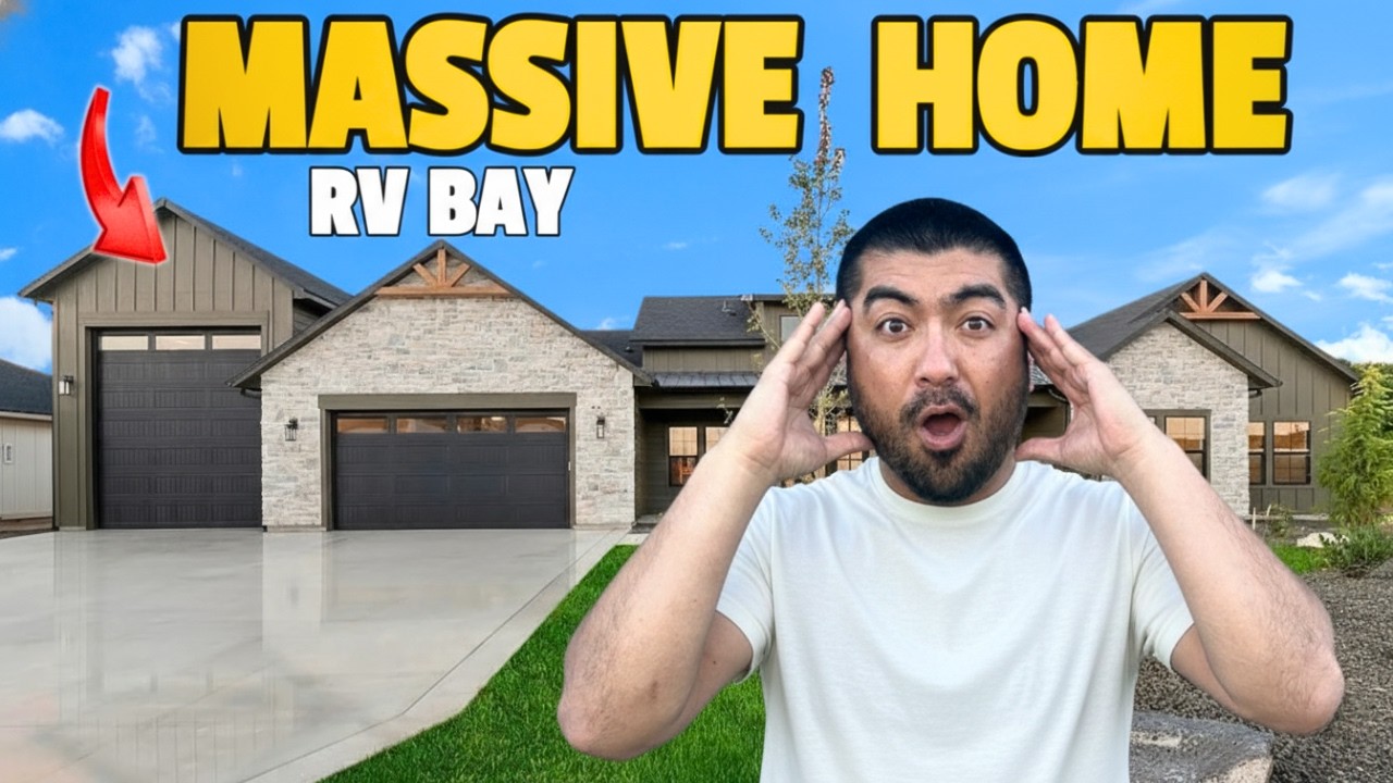 Tour this MASSIVE New Home with RV Garage on 1/3 Acre in Boise, ID