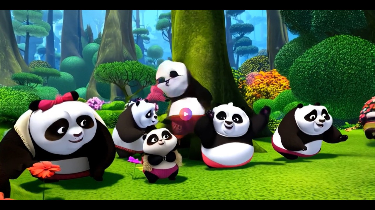 Panda Pals: Cute Pandas Playing & Munching Bamboo | Fun Kids Song! 🐼🎶