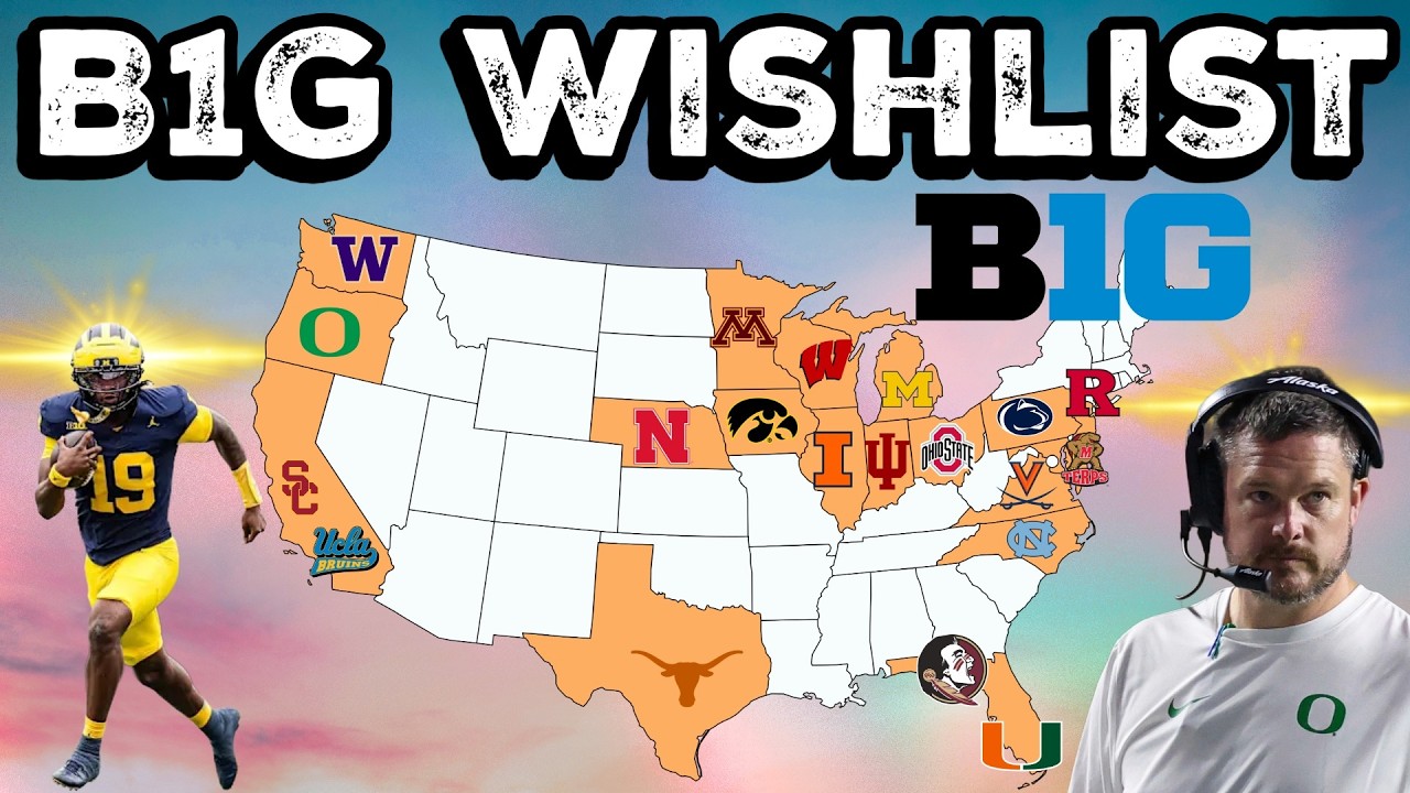 Список пожеланий по реорганизации конференции Big Ten