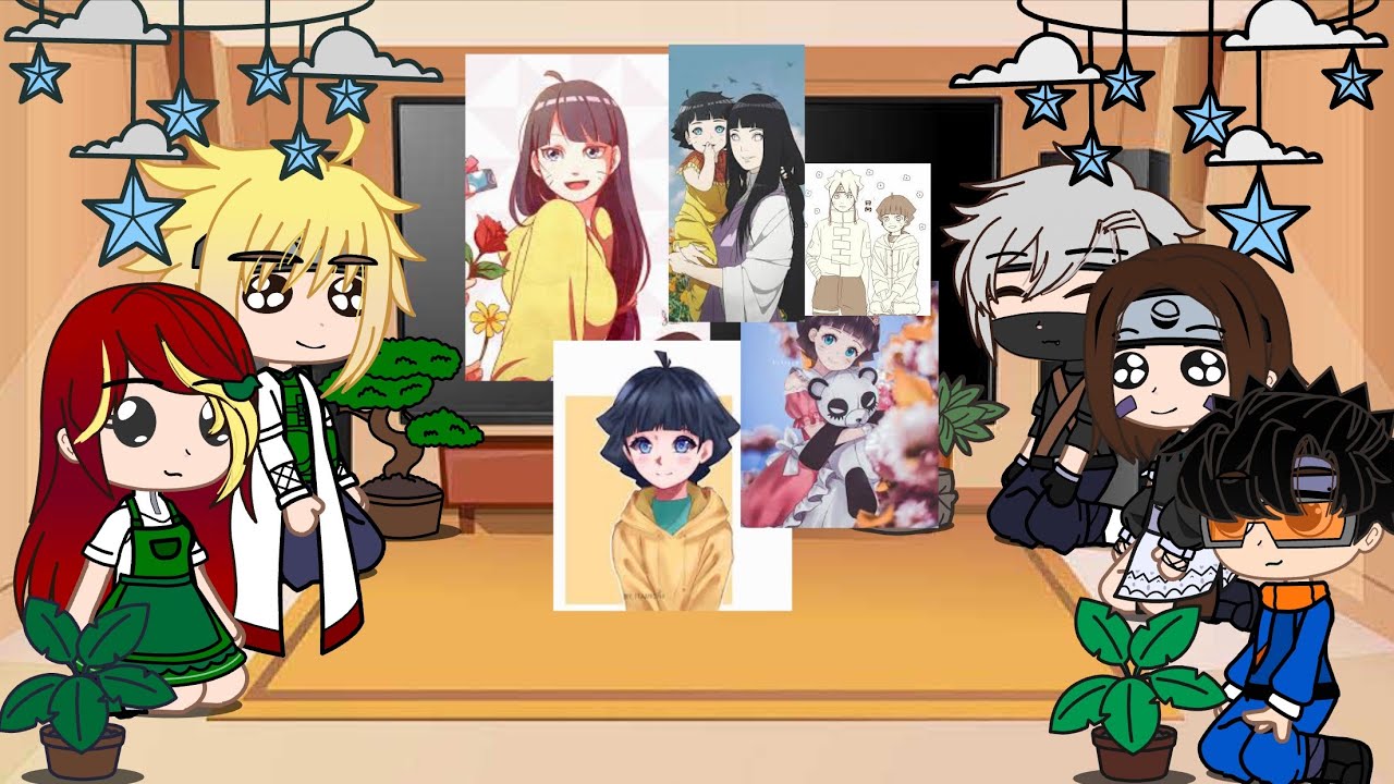 Minato’s Team + kushina react to the Uzumaki siblings himawari part 1/3