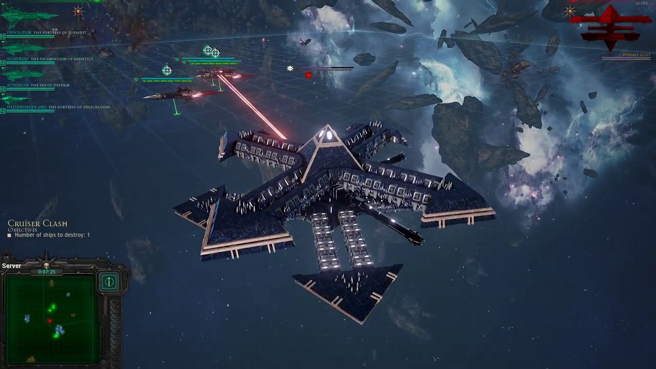 Battlefleet Gothic Armada - Chaos vs Blackstone Fortress