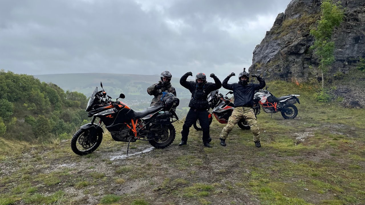 Adventure bikes - Peak District. Part of TET