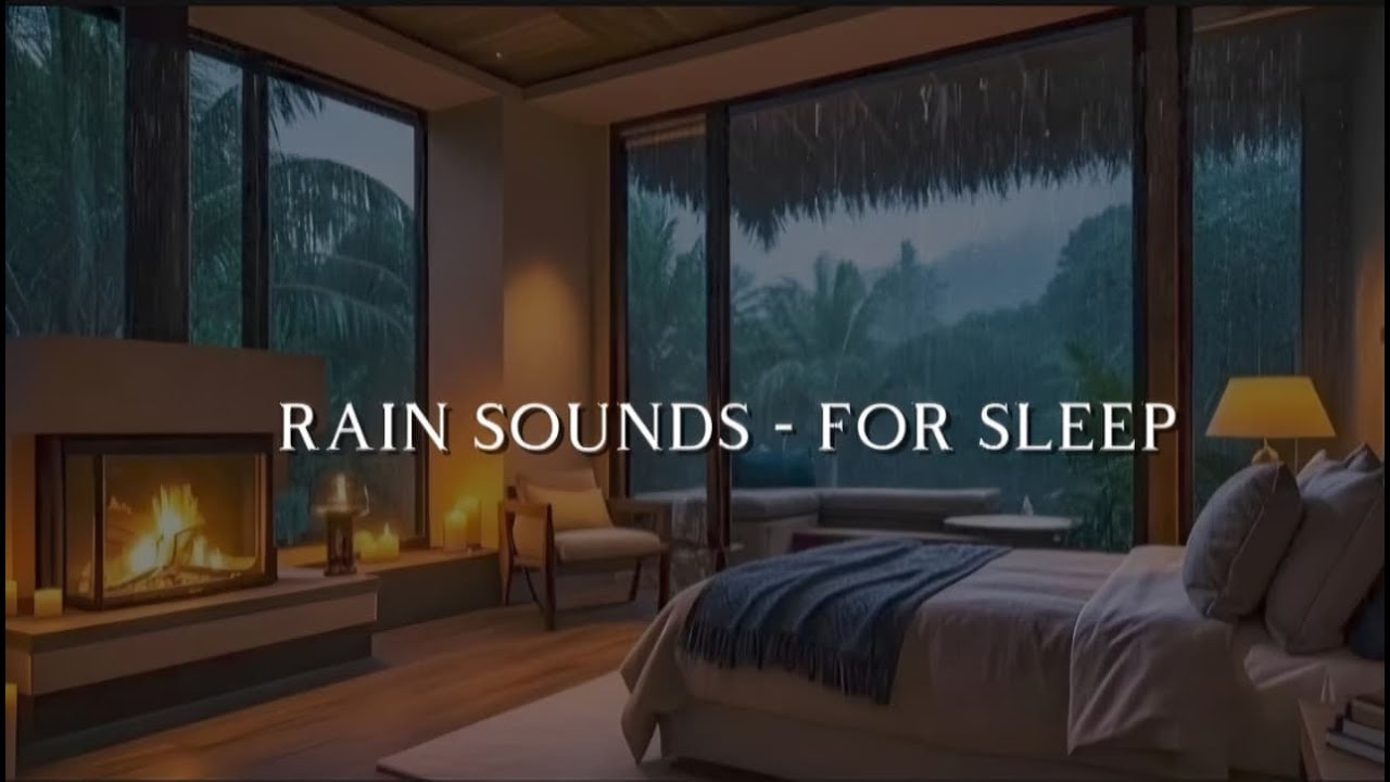 Heal the Soul to Sleep Soundly with Torrential Rain & Thunder on the Window | White Noise Relaxation
