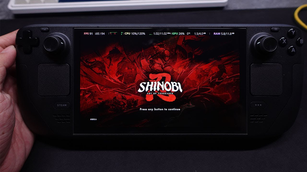 SHINOBI Art of Vengeance Gameplay on Steam Deck