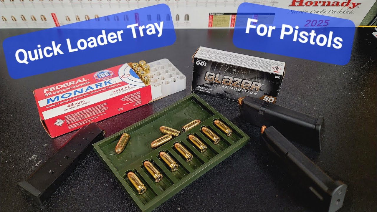 Gun-Nutz Bullet Reloading Tray, Pistol Magazine Reloader Review