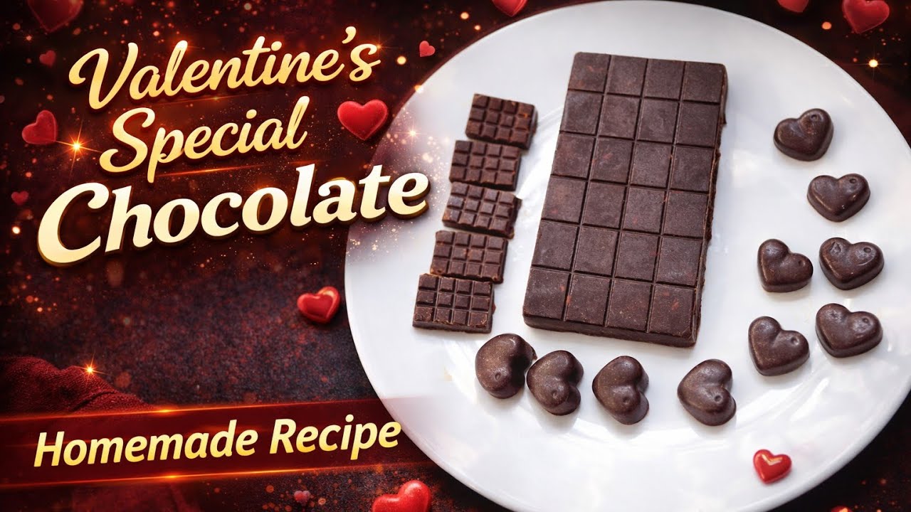 Valentine’s Day Special ❤️ Homemade Chocolate From Scratch 🍫 |  Without Compound|मार्केटसारखी चॉकलेट