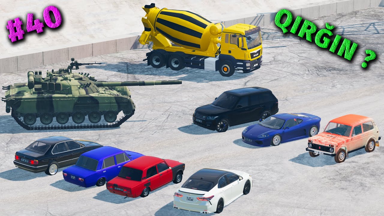 ŞƏHƏRDƏ BAŞ VERMİŞ ÇAXNAŞMA, BAĞBAN - EVSİZ ADAM MÜƏLLİMƏ QARŞI | BeamNG.Drive | 