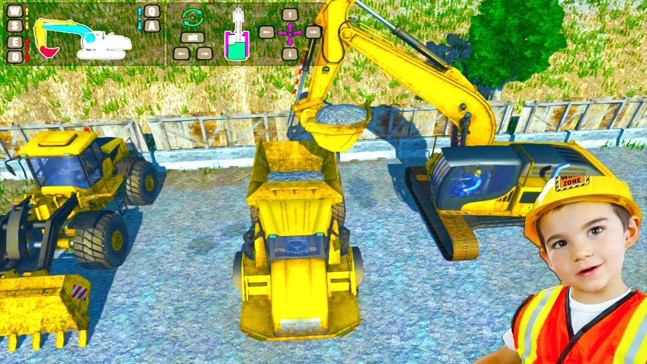 Construction Truck Game for Kids! 