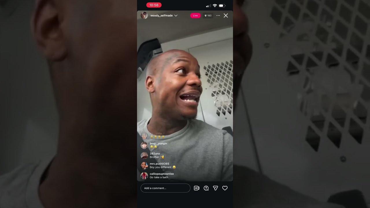 Lil woody IG live 