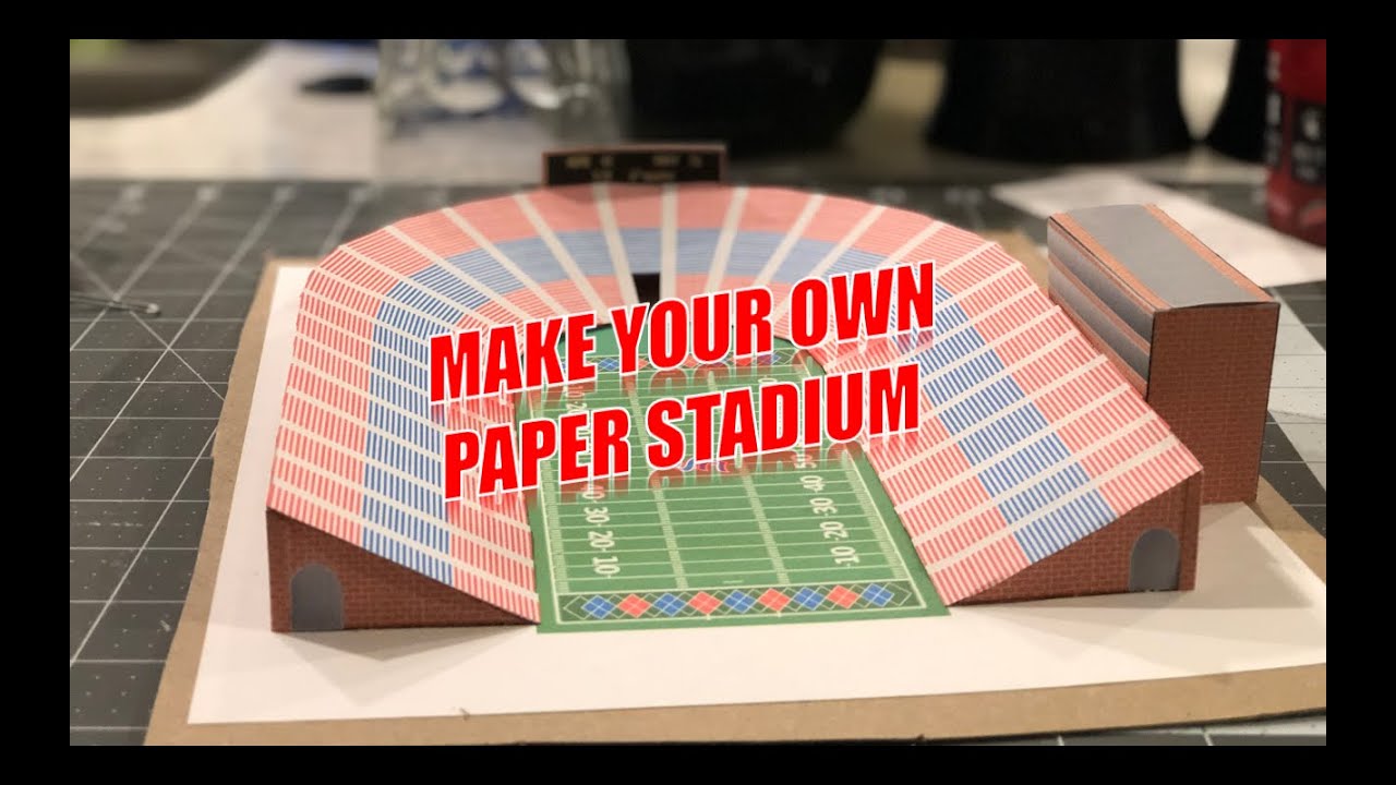 How To Build Your Own Paper Stadium!!