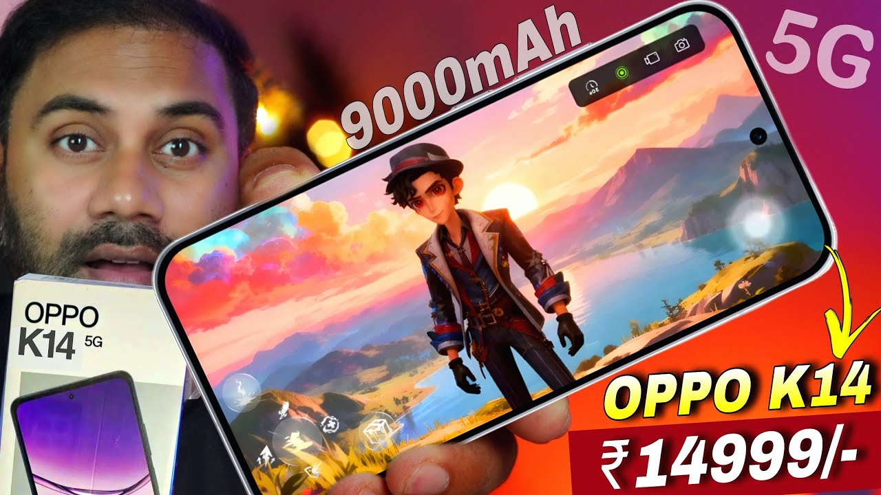 Oppo K14 5G представлен в Индии &mdash; ёмкая батарея на 9000 мАч? 🔥