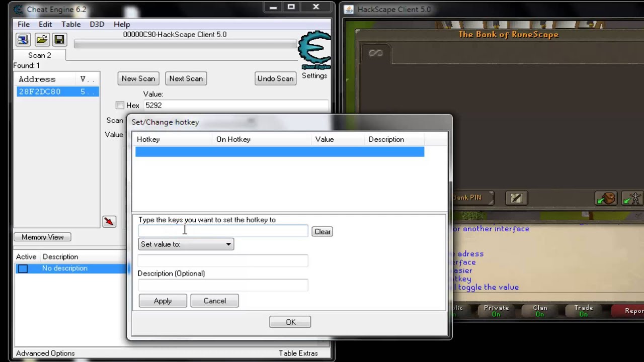 How to get all 99's with cheat engine on hackscape
