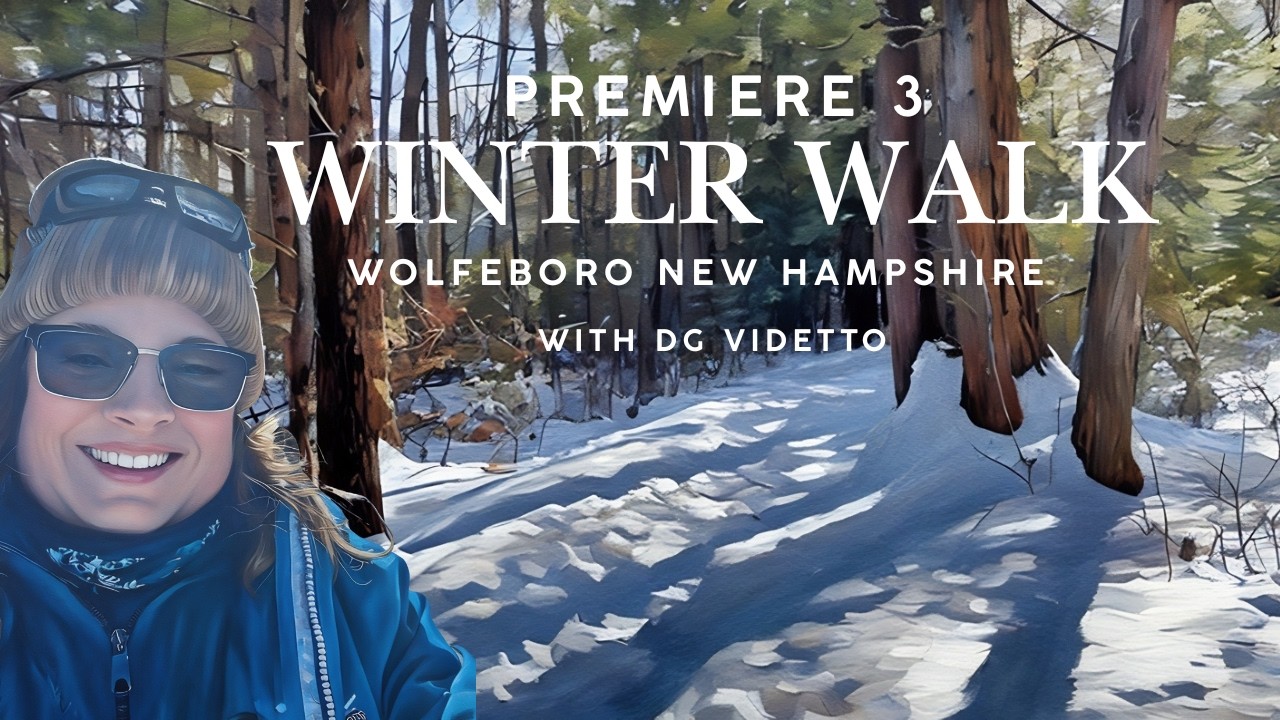 Winter Walk Wolfeboro New Hampshire | Cotton Valley Rail Trail with DG Videtto