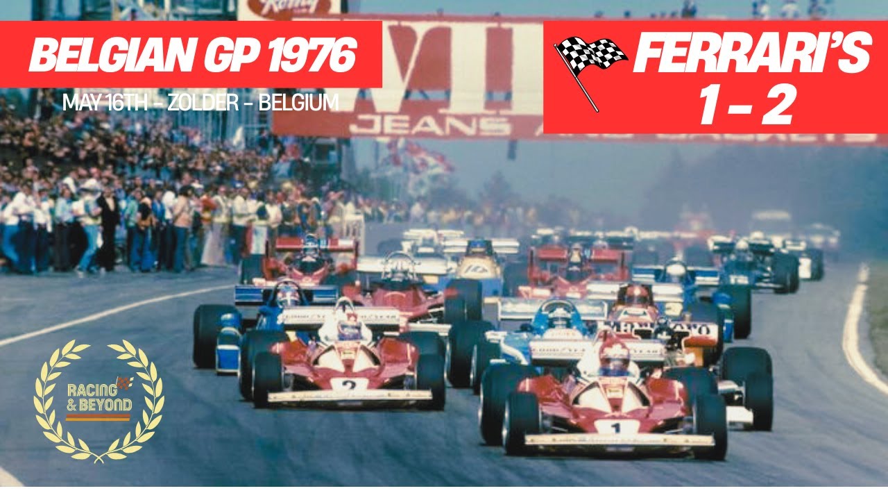 Formula 1 1976 Belgian GP - F1 Highlights - Ferrari makes 1st and 2nd