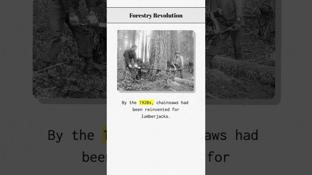 From Scalpel to Saw: The Incredible Evolution of the Chainsaw | Behind the Build  #facts #diy