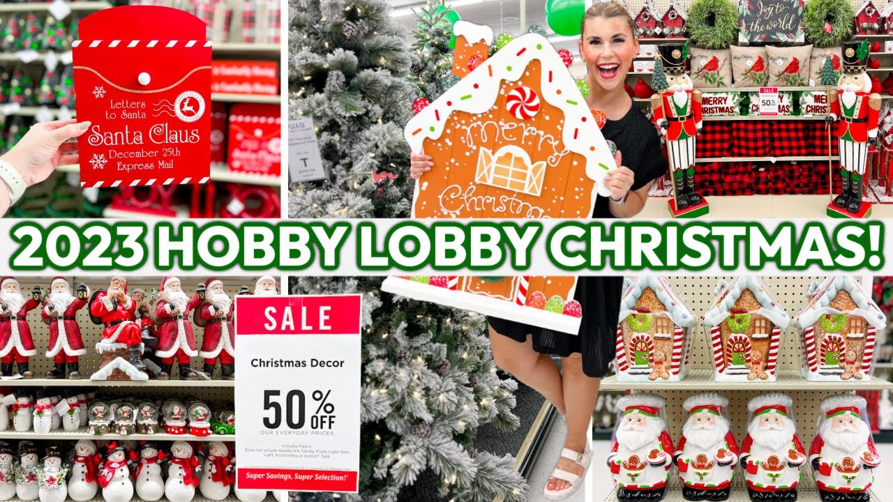 2023 HOBBY LOBBY CHRISTMAS DECOR *ALL NEW FINDS* 🎅🏻 | 50% Off Christmas Decor + Decorating Ideas