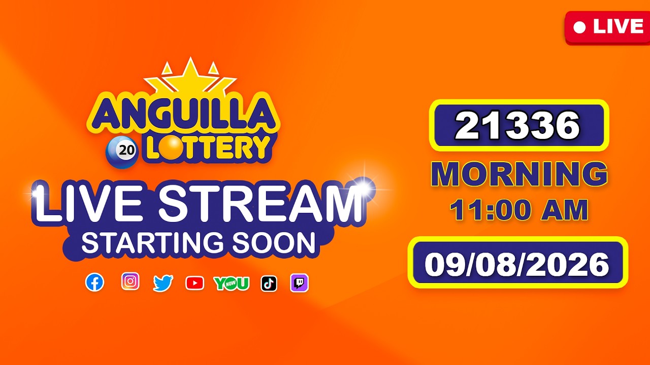 Прямая трансляция тиража Anguilla Lottery, LTD № 21336