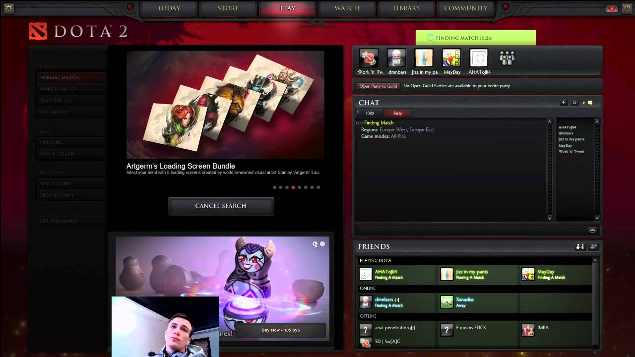 Visage pro gameplay