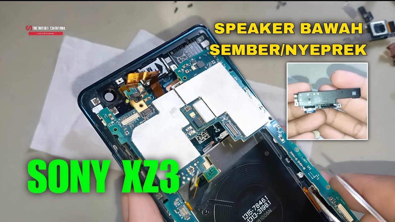 SPEAKER BAWAH HP SONY XPERIA XZ3 SEMBER / NYEPREK,APAKAH BISA DIPERBAIKI