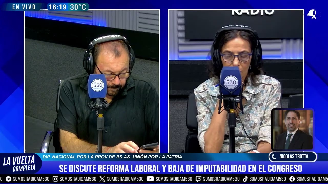 NICOLAS TROTTA - SE DISCUTE REFORMA LABORAL Y BAJA DE IMPUTABILIDAD EN EL CONGRESO - LVC - AM530